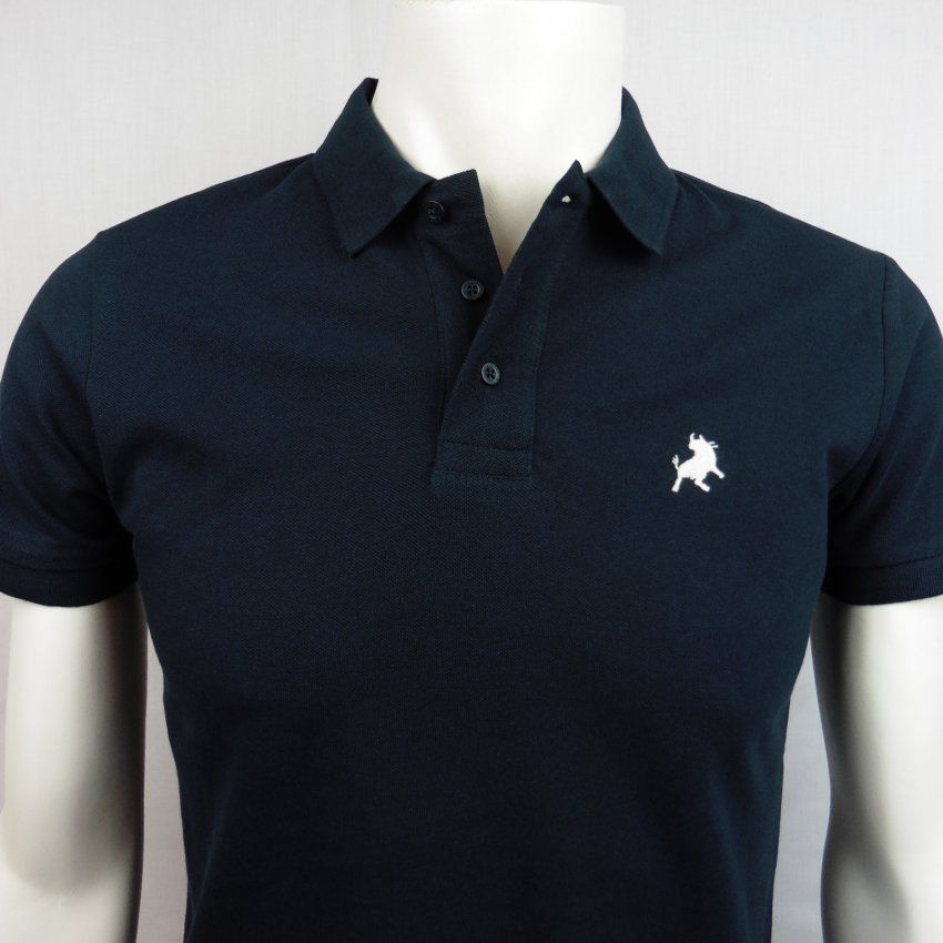 Polo piqué azul marino de Lois