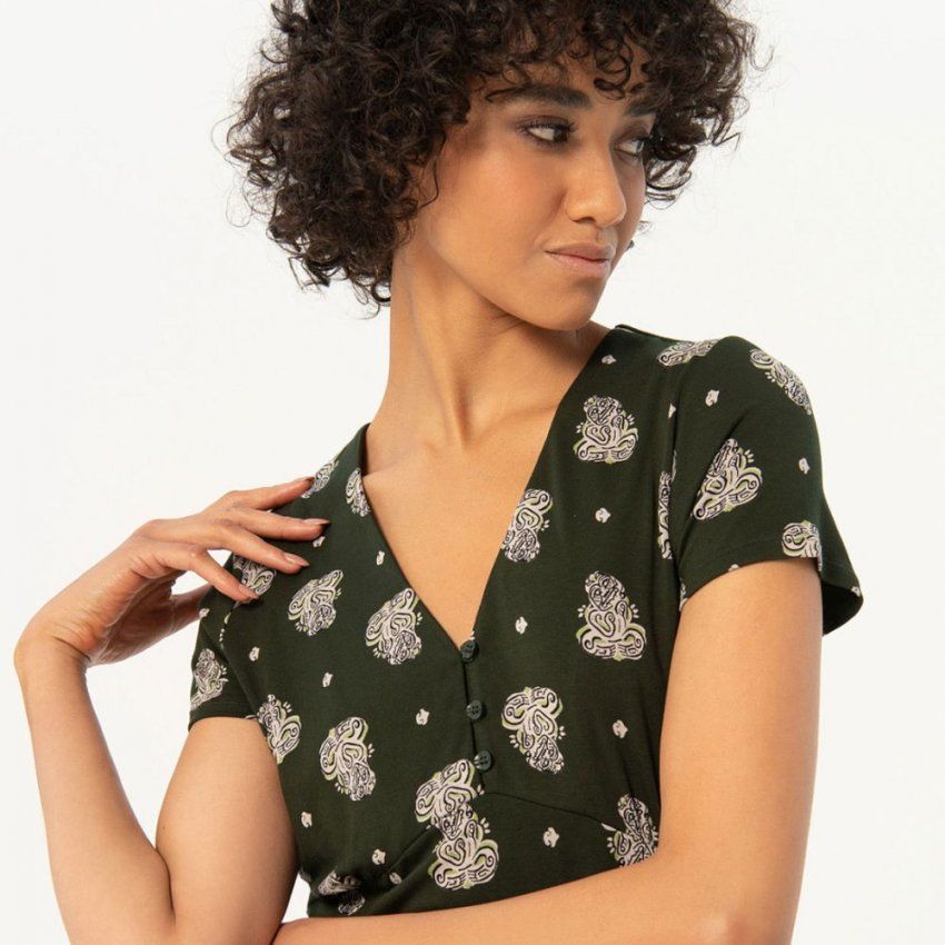 Vestido verde budas de Surkana
