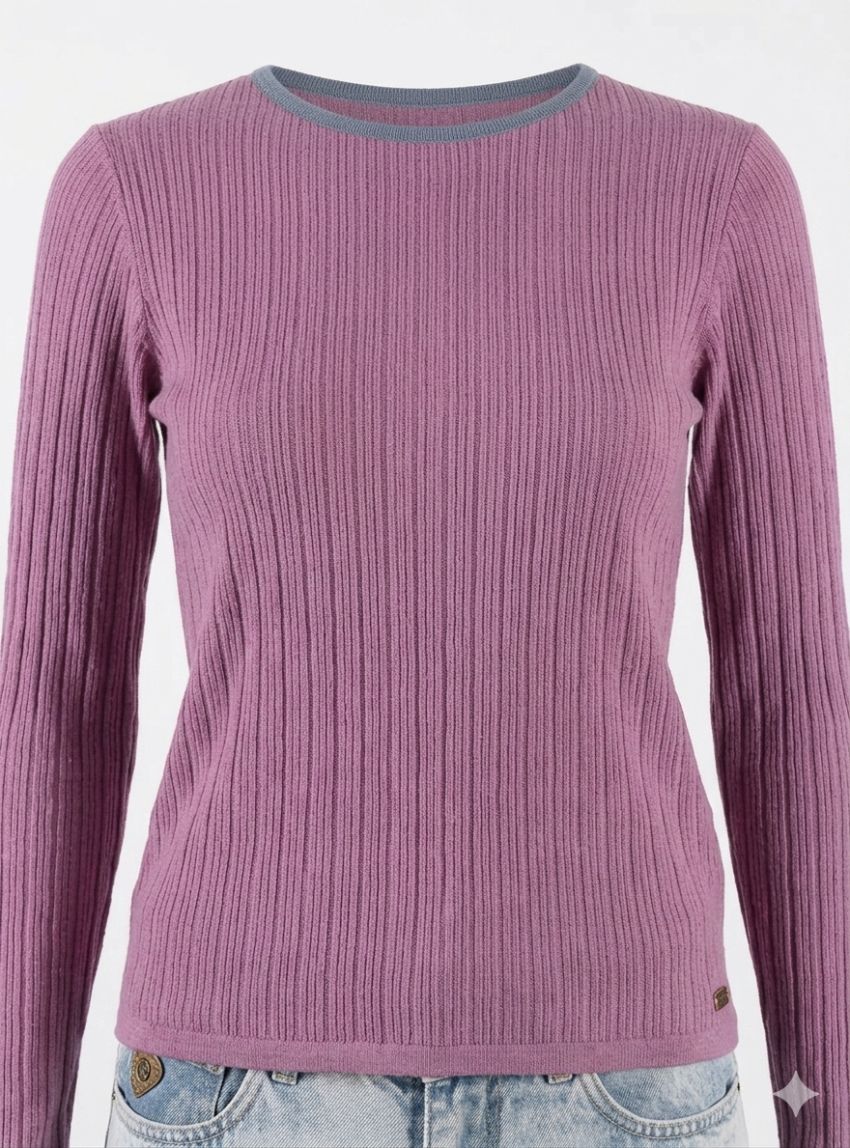 Jersey fino canalé de Surkana