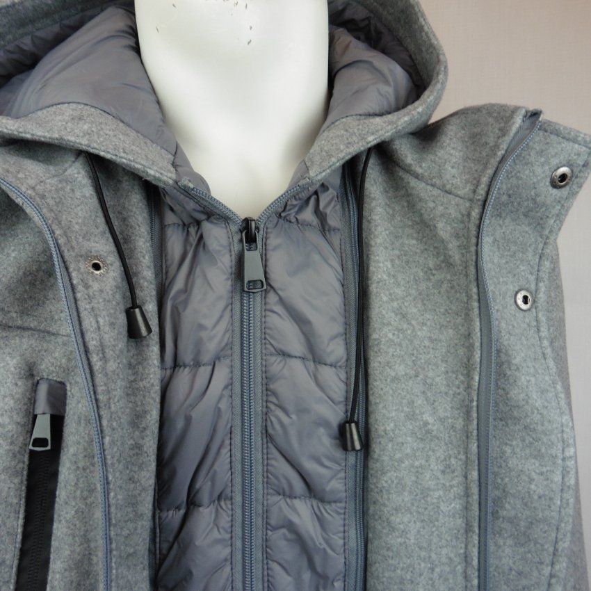 Chaquetón paño gris vigoré de Alexander & Co.