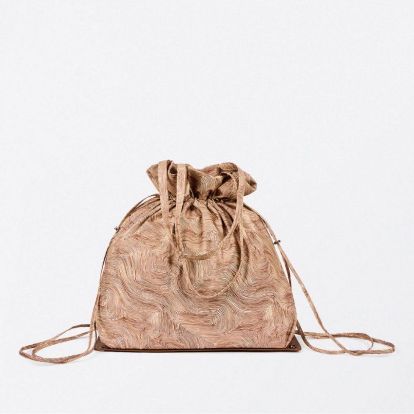 Mochila dibujo marrón de Surkana