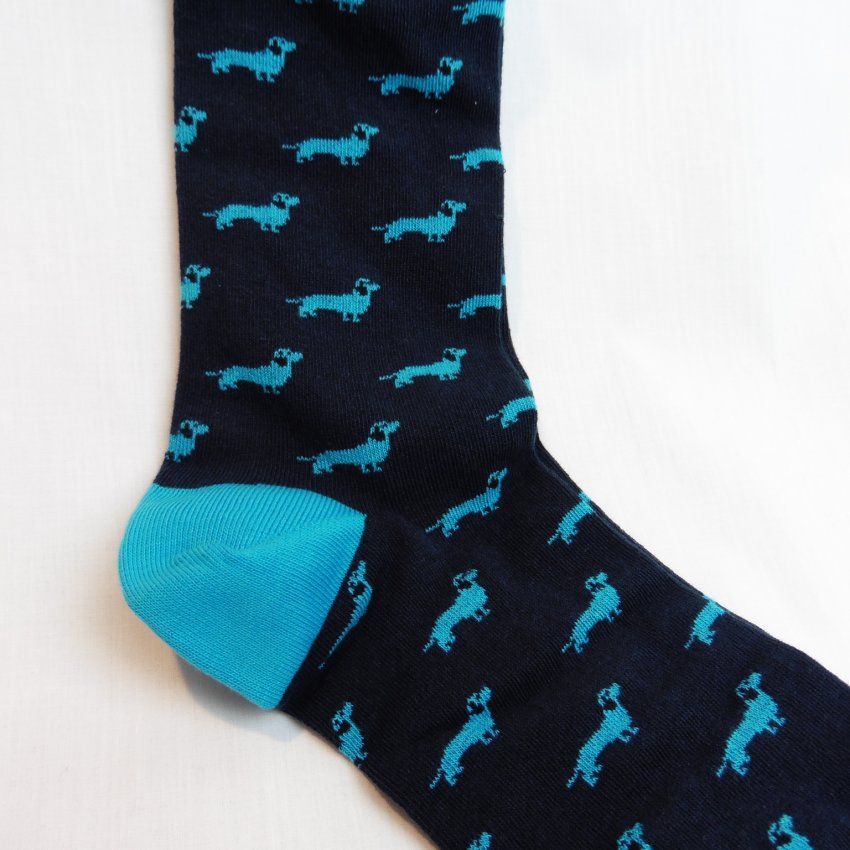 Calcetines perritos azules de Jorigu