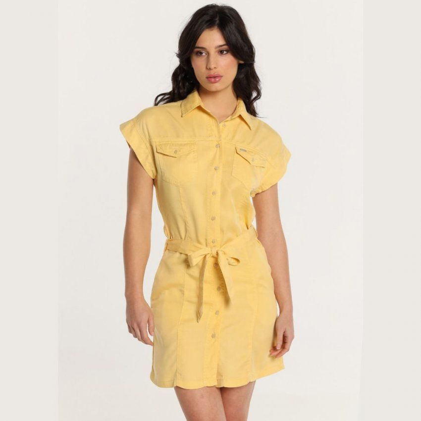 Vestido camisero amarillo de Lois