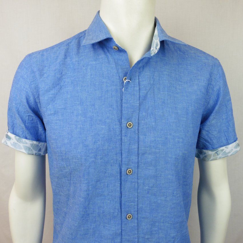 Camisa lino azul de Corsare