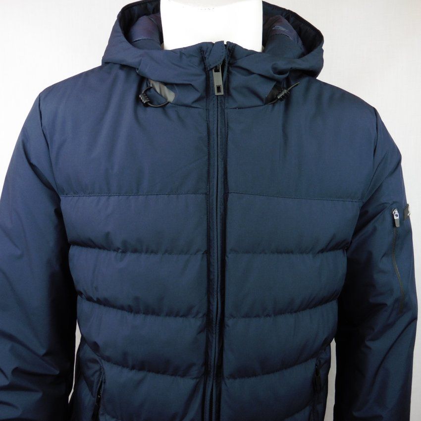 Chaquetón capucha azul marino de Dos Galgos