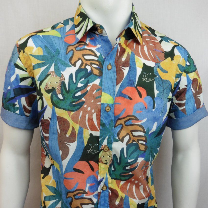 Camisa tropical aninales de Corsare
