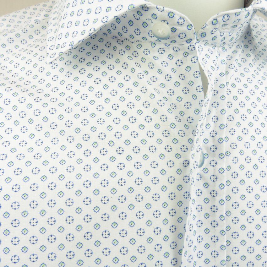 Camisa dibujo azul y verde de Corsare