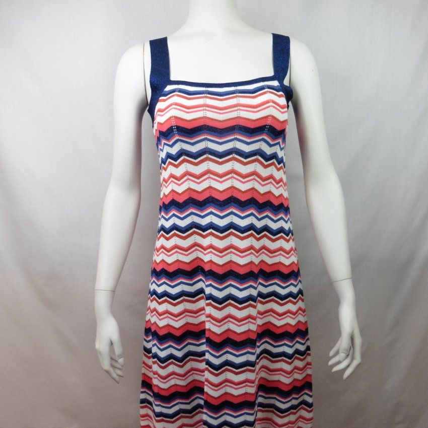 Vestido largo zigzag punto de WNT Collection