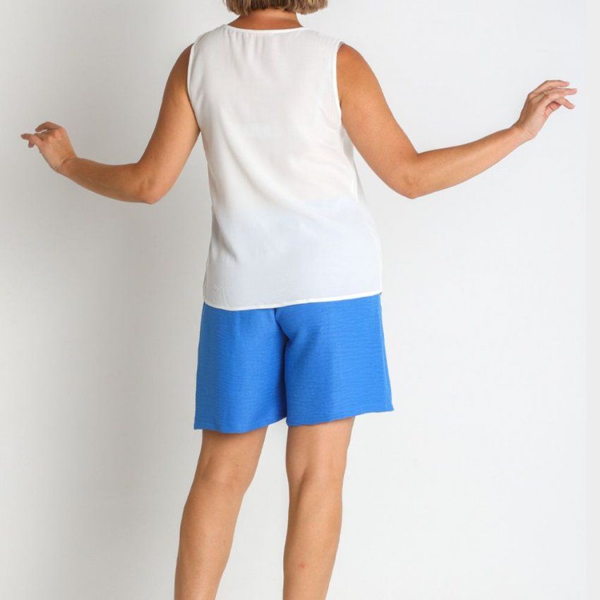 Blusa de tirantes blanca de Lourdes Castillo