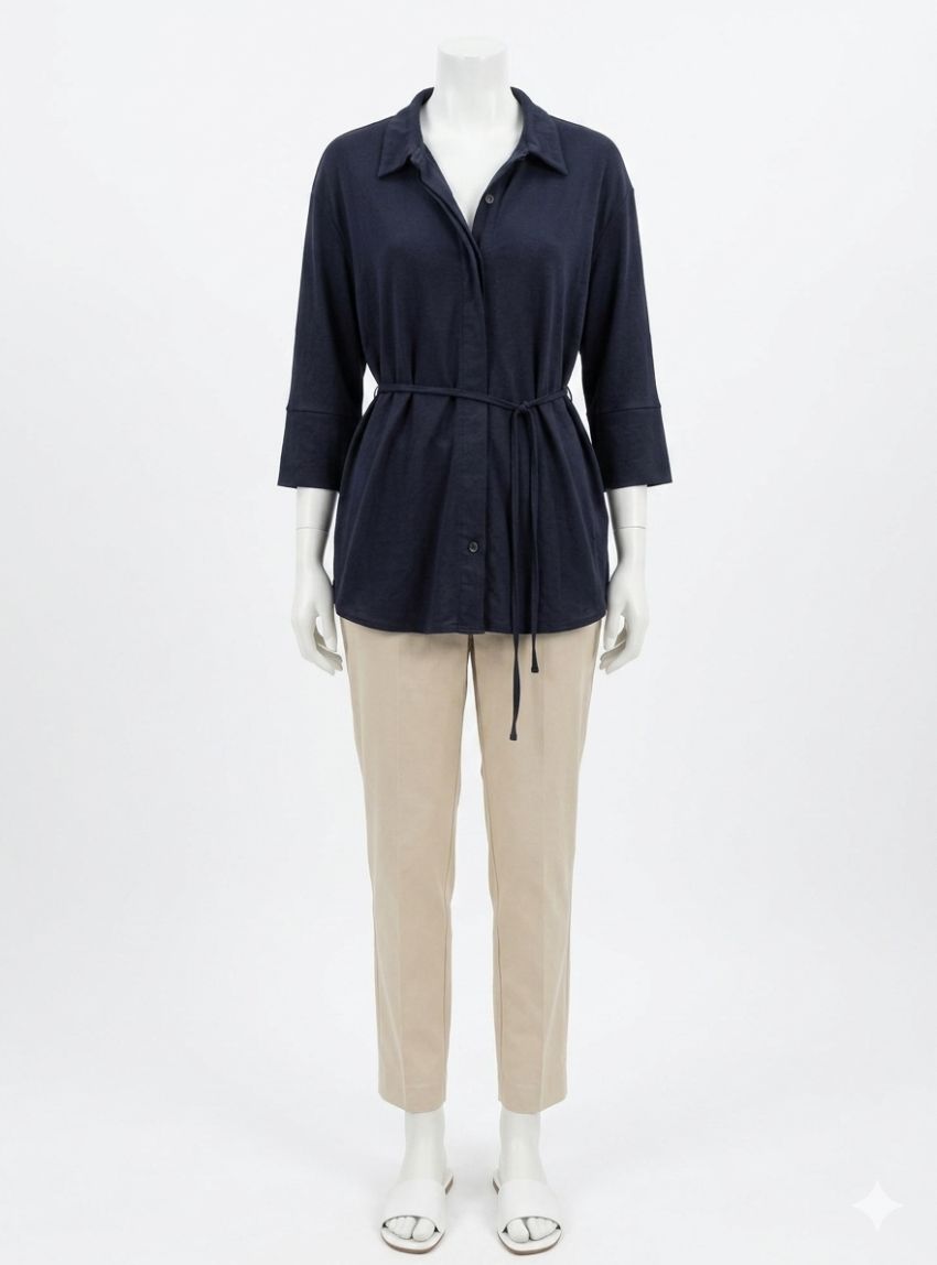 Chaqueta manga al codo azul marino de WNT Collection
