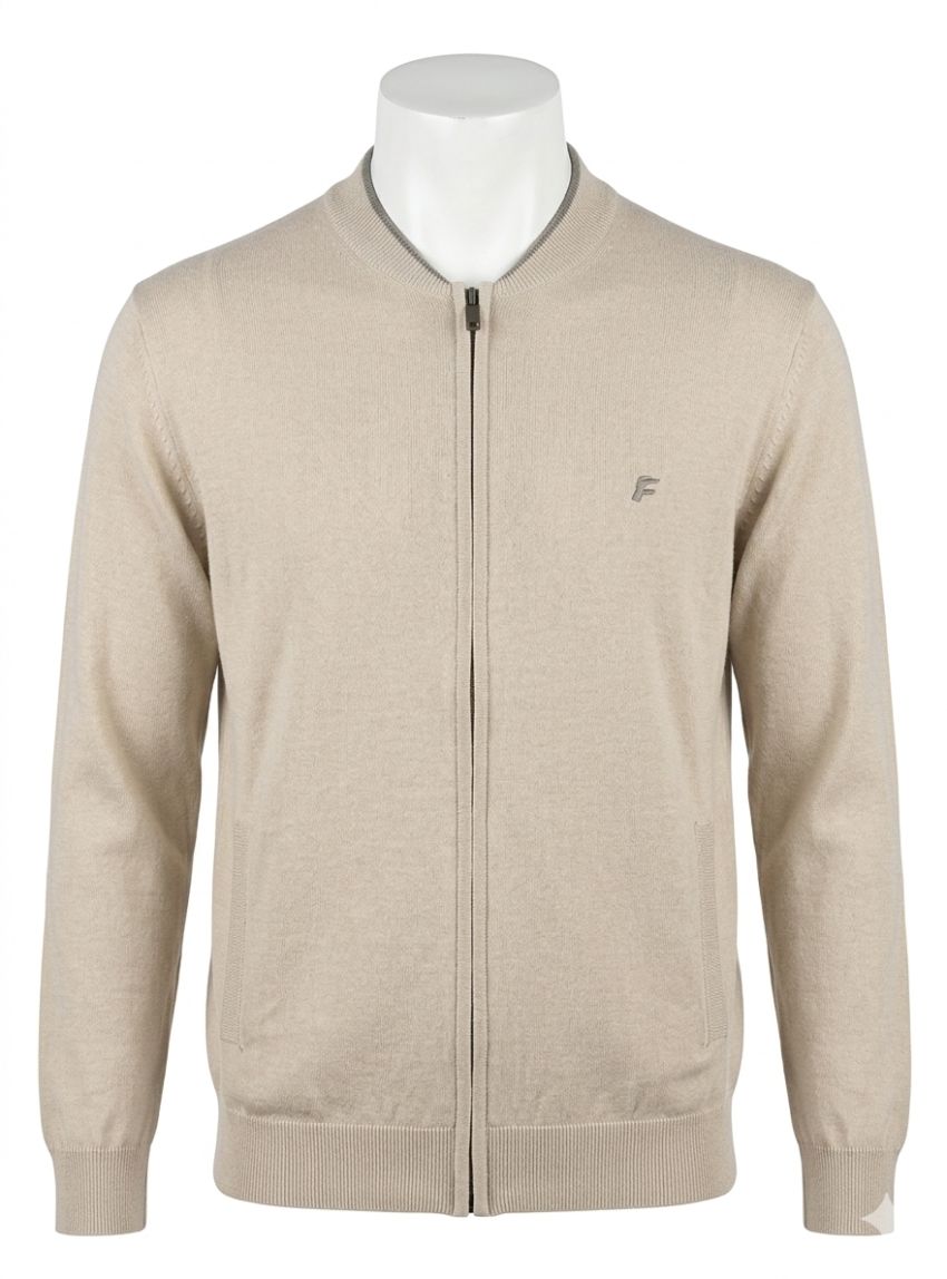 Chaqueta punto beige de Dos Galgos