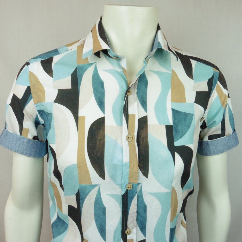 Camisa dibujo geométrico de Corsare