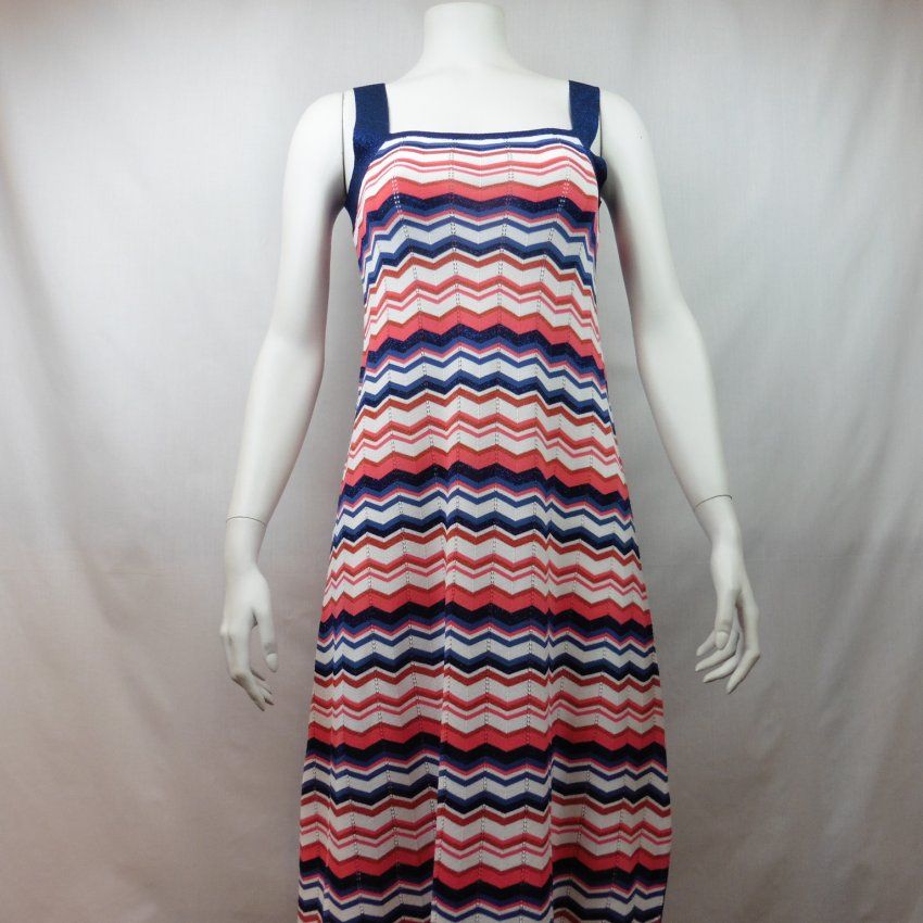 Vestido largo zigzag punto de WNT Collection