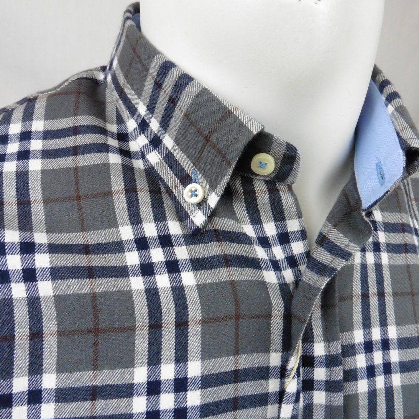 Camisa cuadros gris viella de VNTO