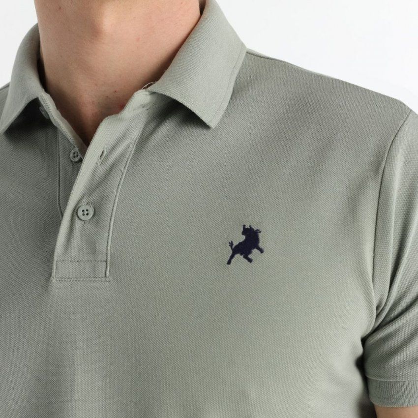 Polo piqué verde de Lois