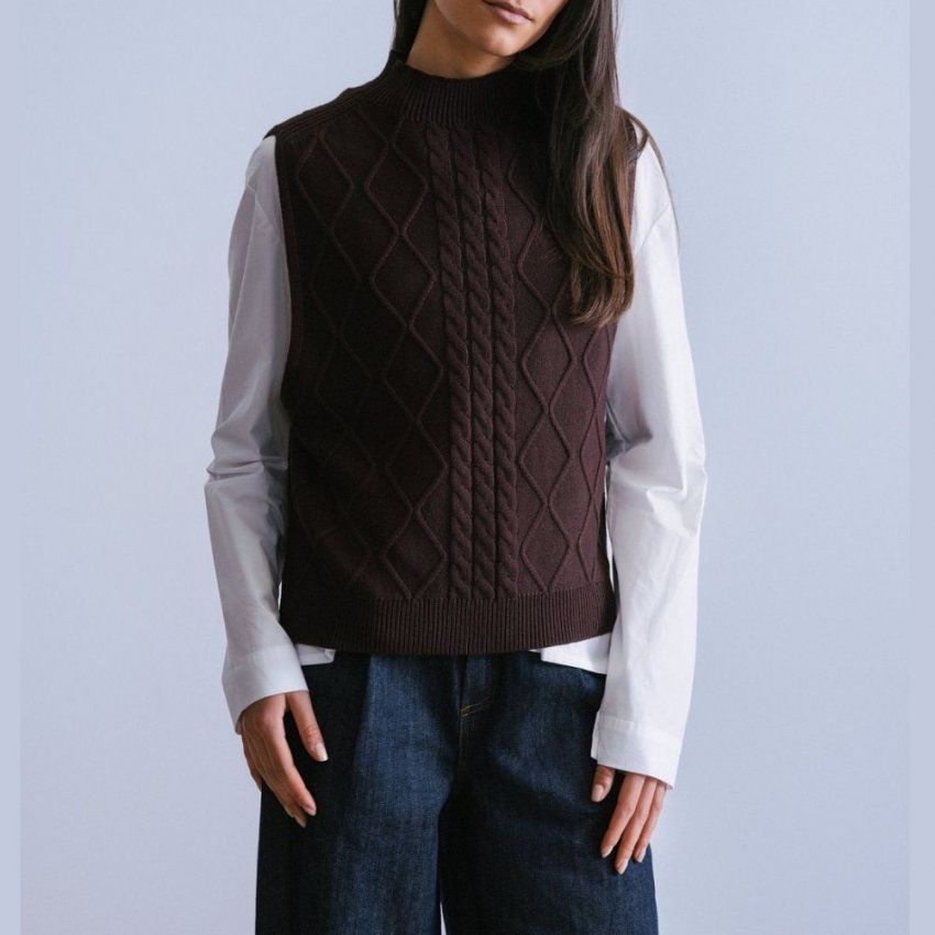 Chaleco marrón de WNT Collection