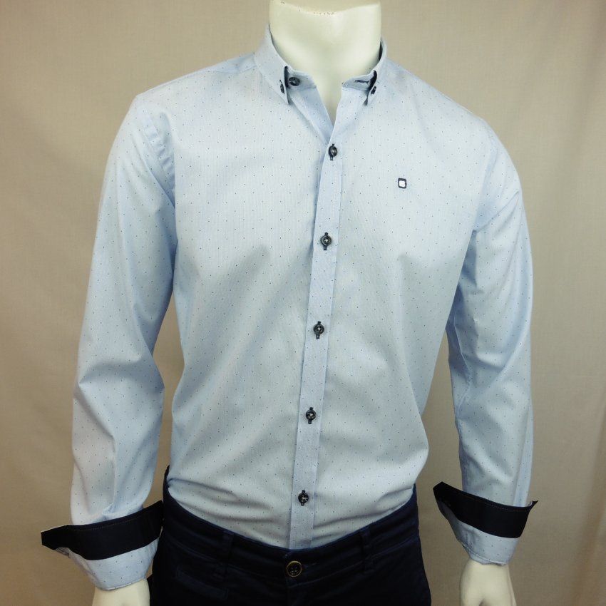 Camisa mil rayas topo marino de Yellow Skin