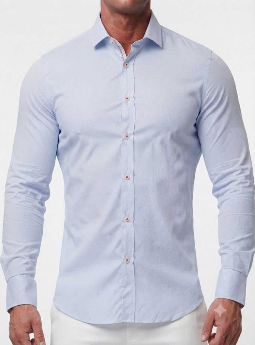 Camisa mil rayas hilo contraste de Corsare