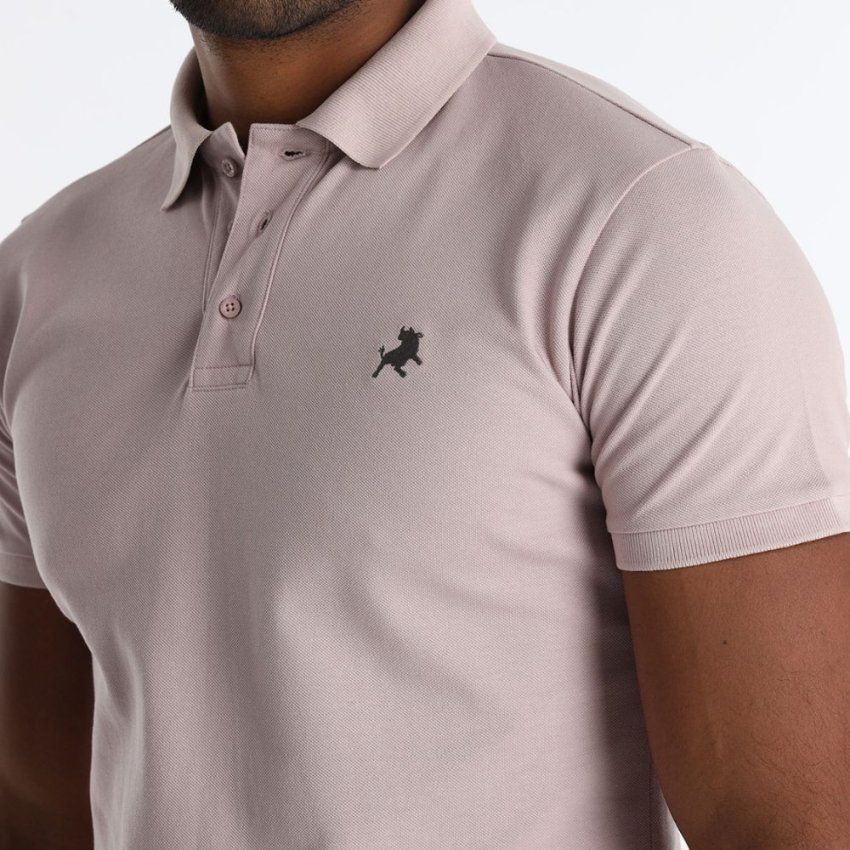 Polo piqué rosa claro de Lois