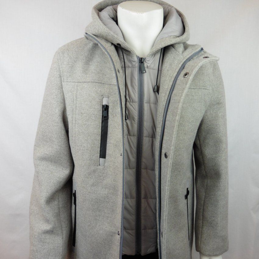 Chaquetón paño gris de Alexander & Co.