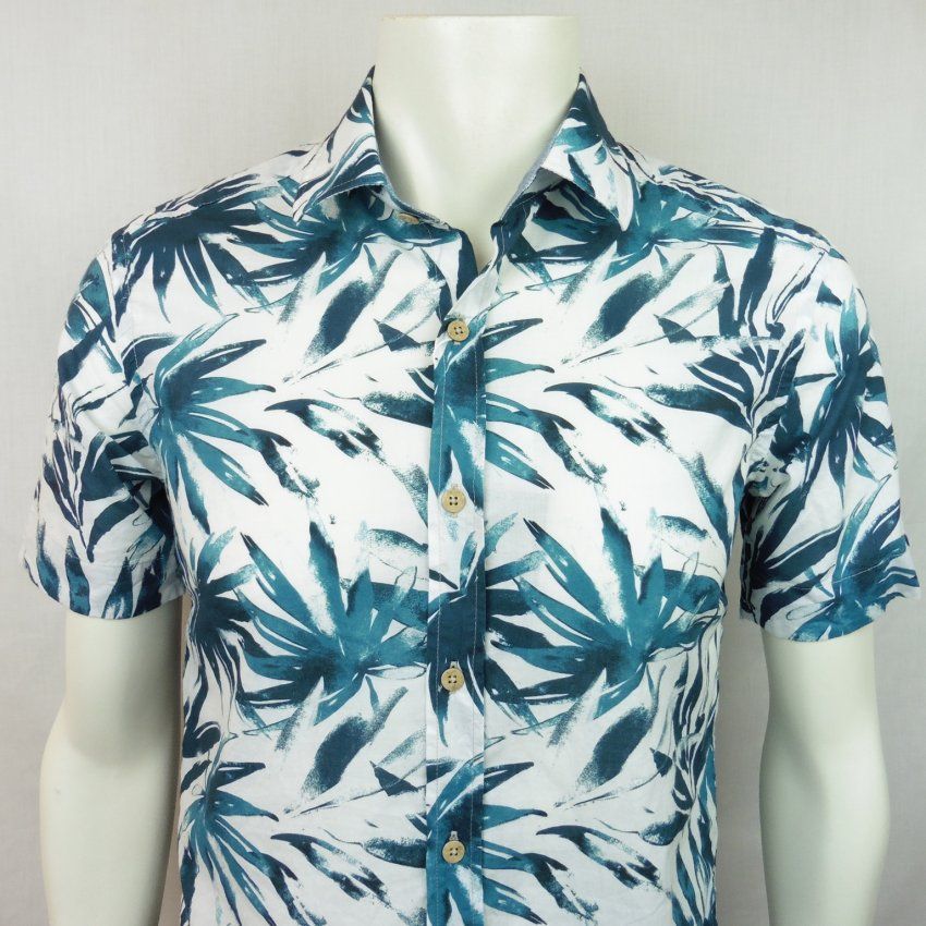 Camisa palmeras azules de Corsare