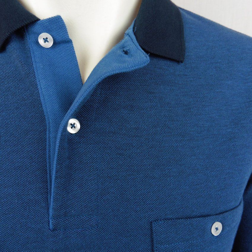 Polo piqué azul de G54