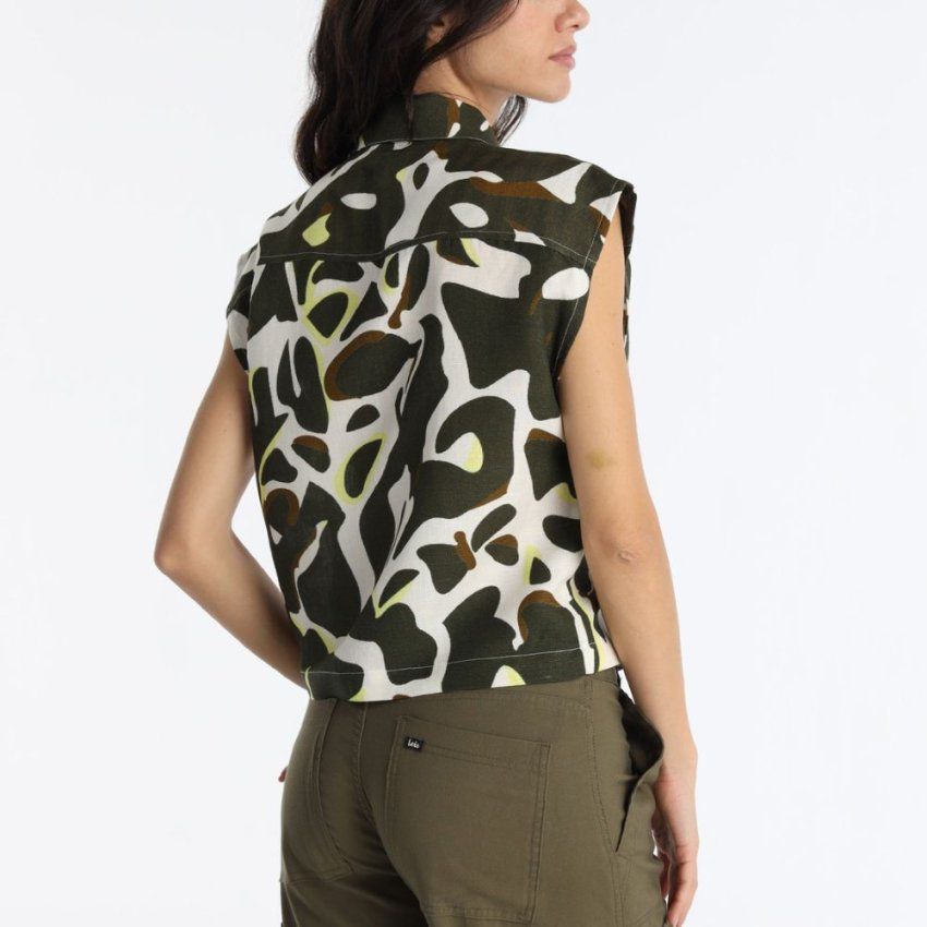 Camisa estampado grande verde de Lois