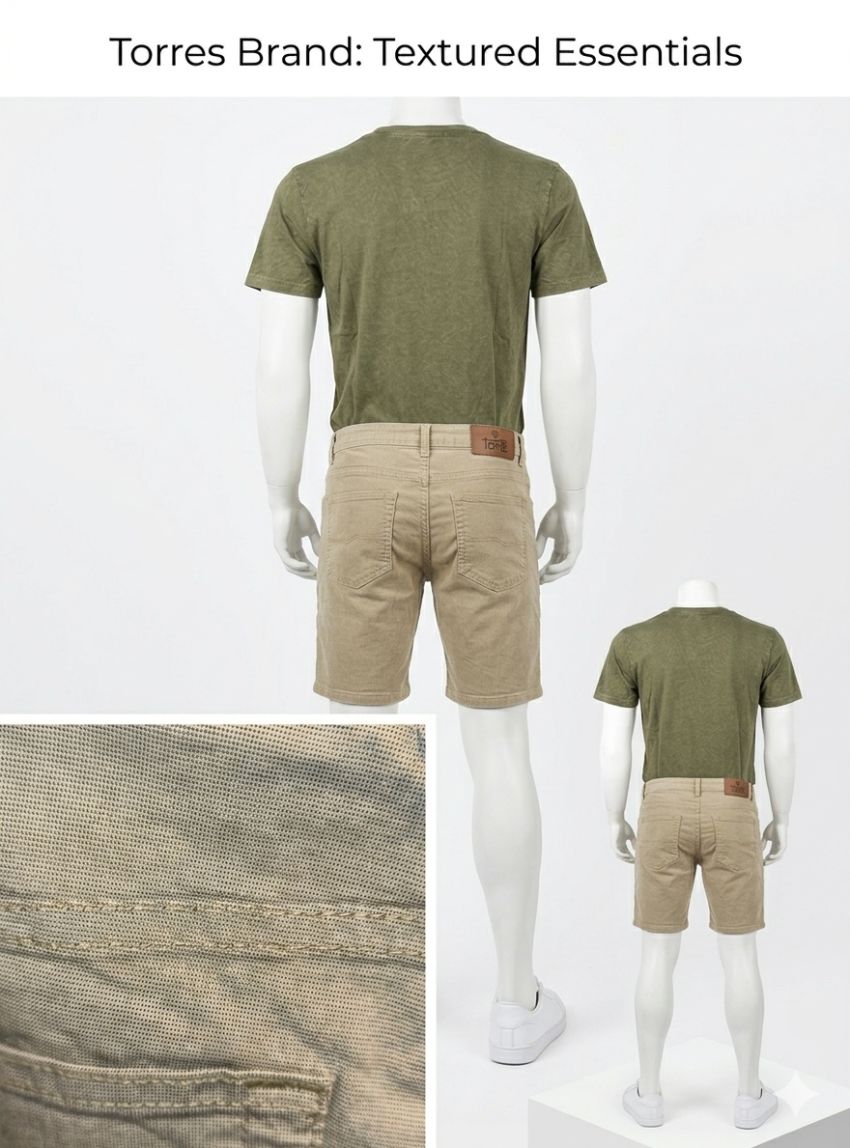Pantalón corto beige mil puntos de Tomé