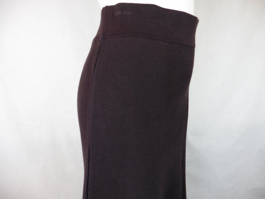 Falda de punto marrón de WNT Collection