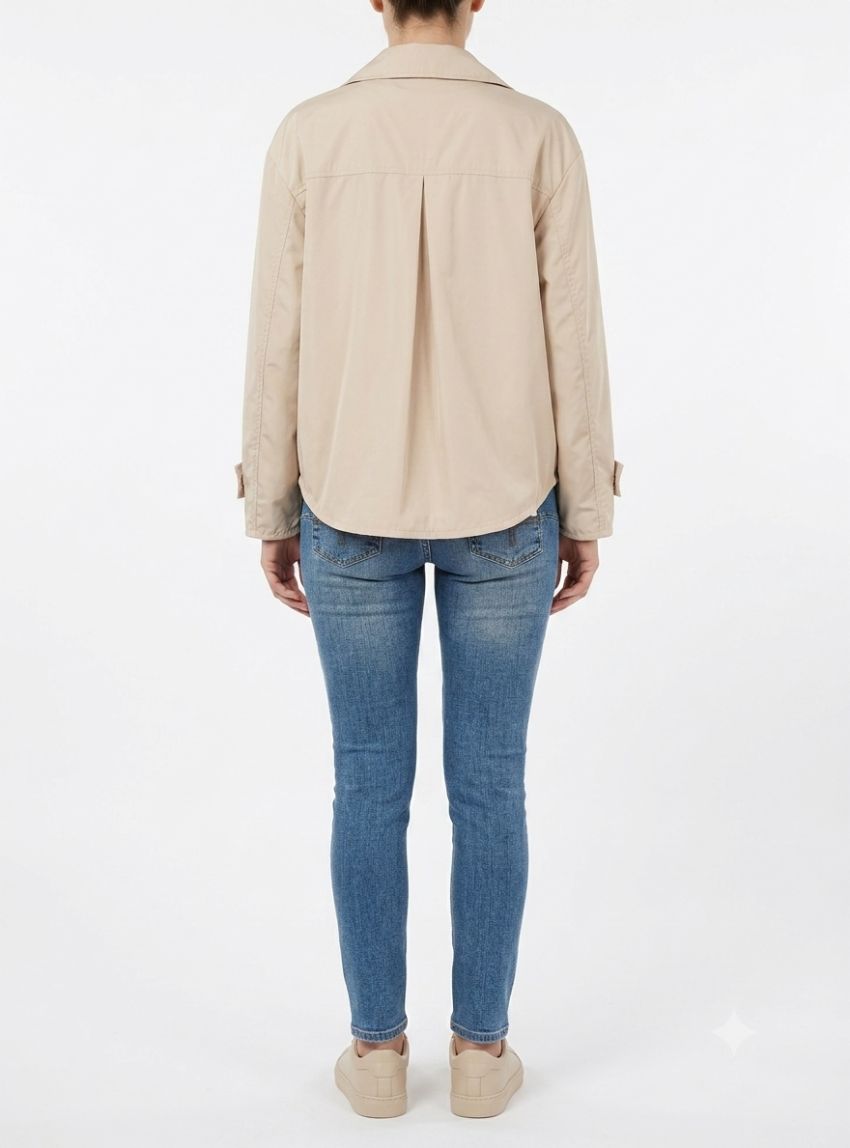Cazadora tipo gabardina beige de WNT Collection