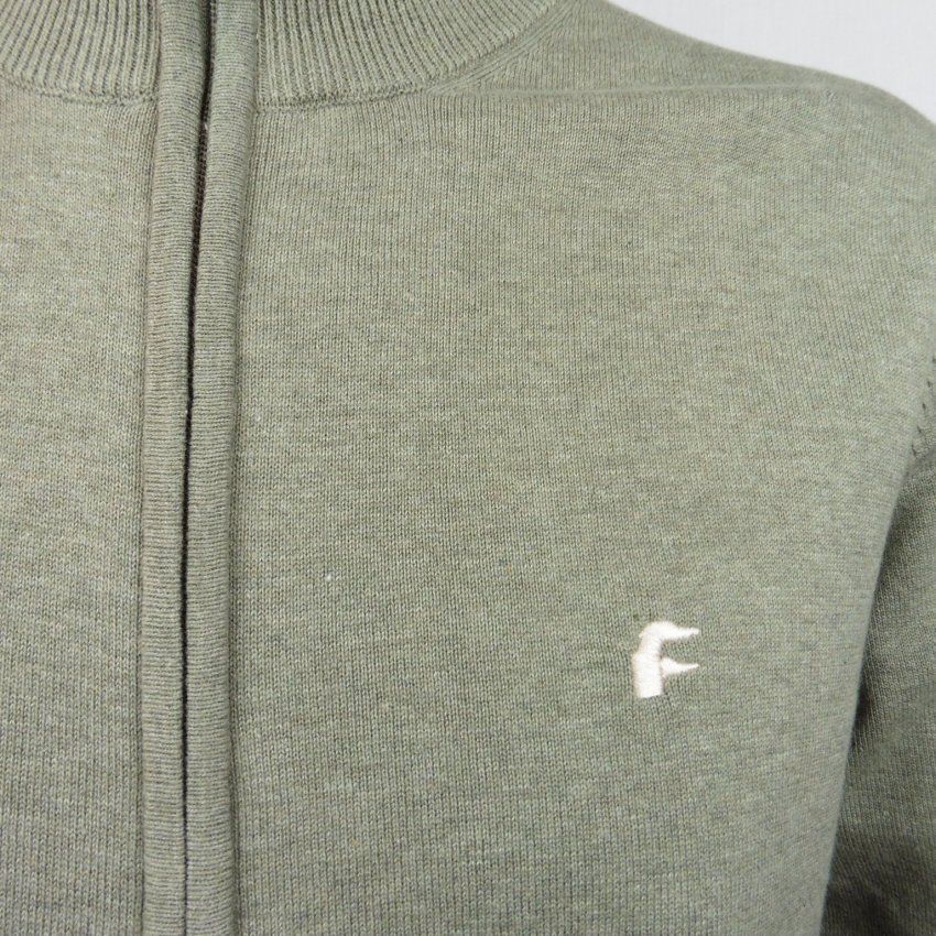 Chaqueta punto verde jaspe de Dos Galgos