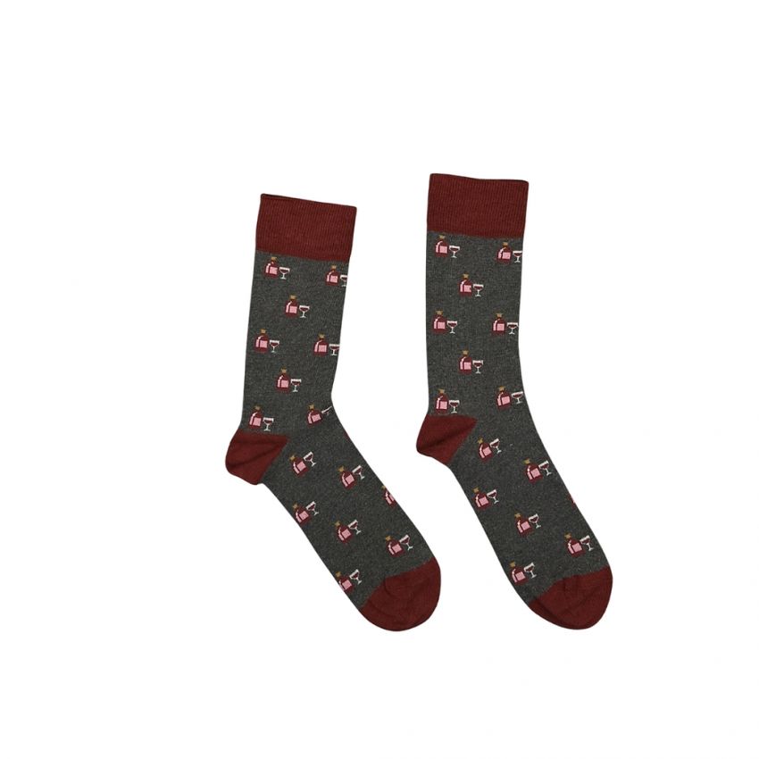 Calcetines vino gris de Jorigu