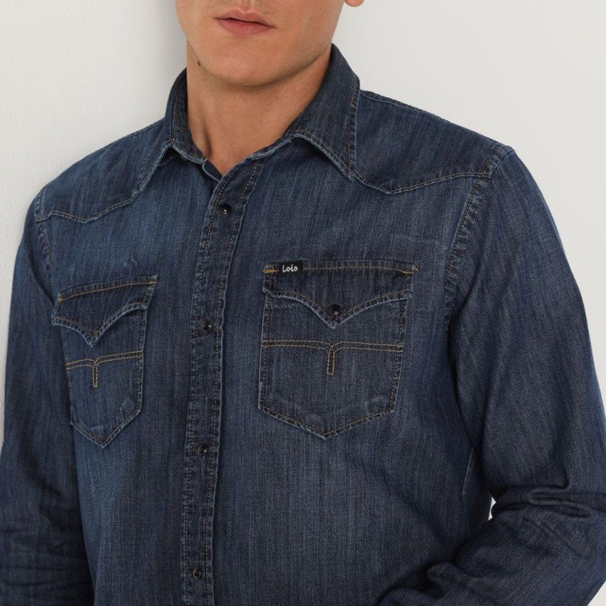 Camisa vaquera oscura de Lois
