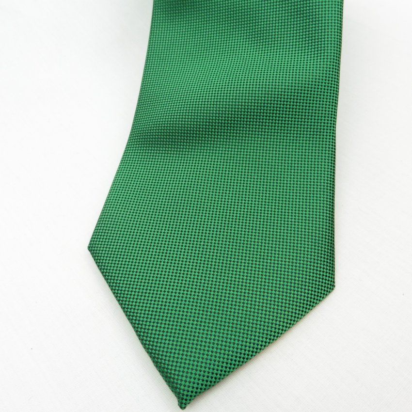 Corbata verde micro dibujo negro de Boccola