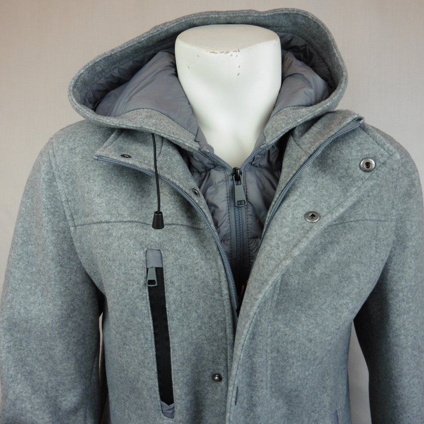 Chaquetón paño gris vigoré de Alexander & Co.