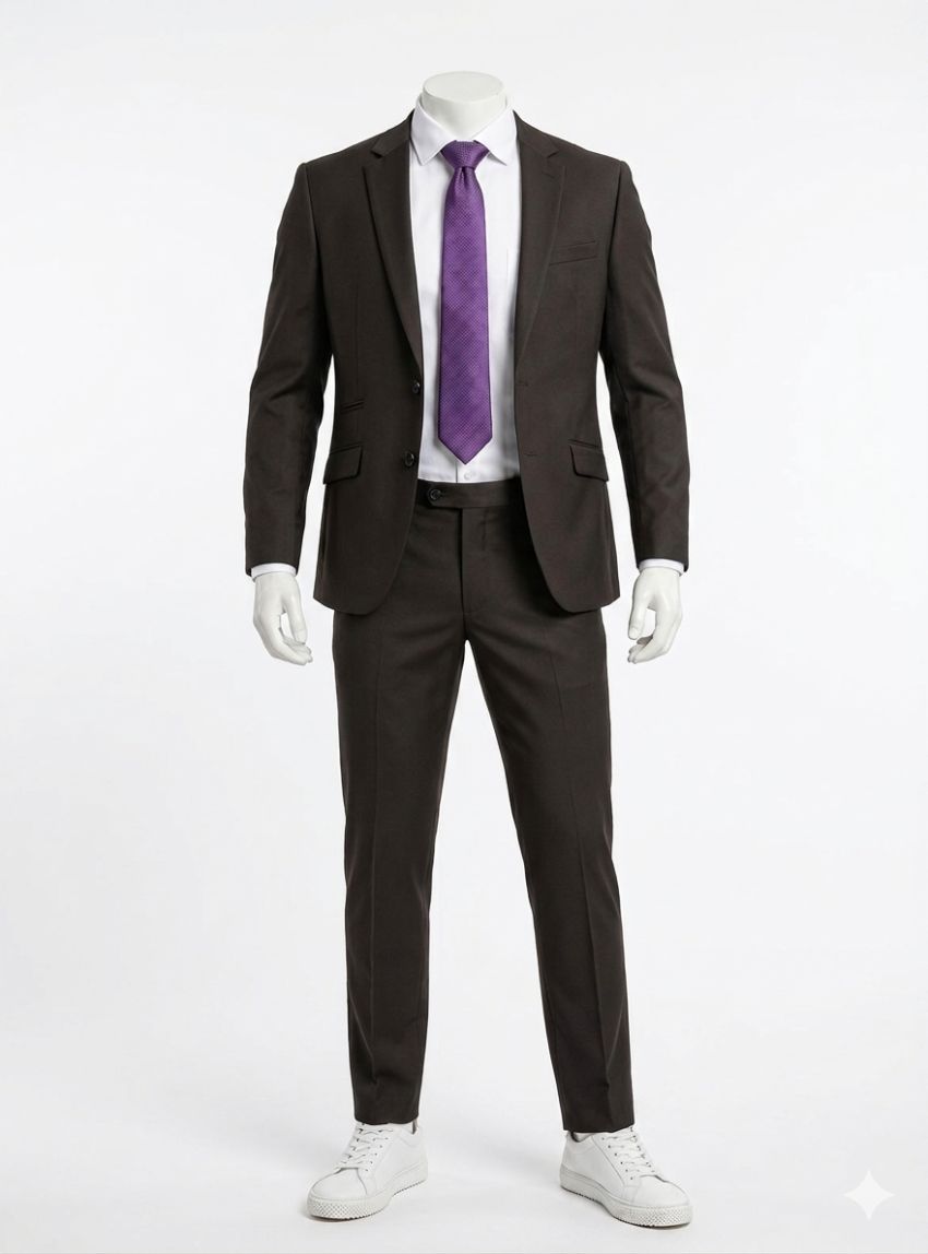 Traje negro de Javier Lobato