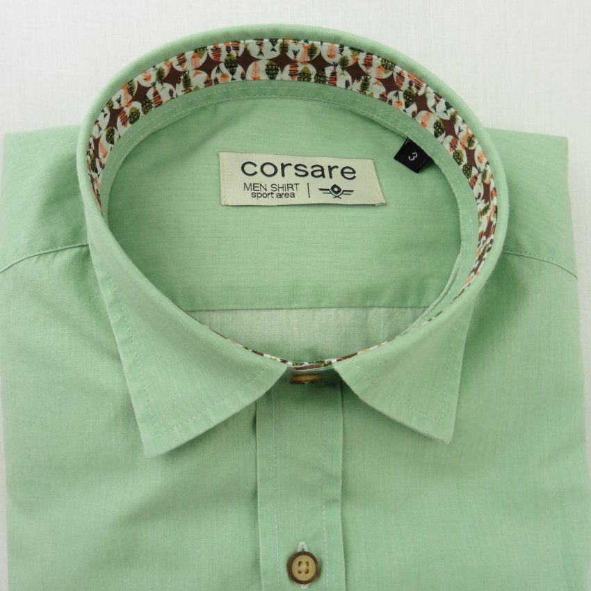 Camisa verde algodón de Corsare