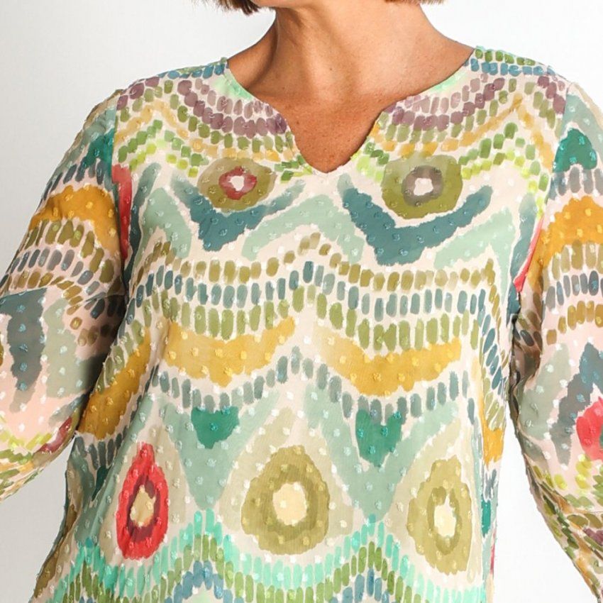 Blusa estampada plumeti de Nayat