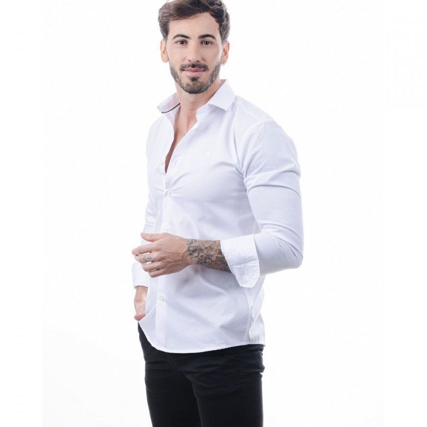 Camisa blanca relieve de Yellow Skin