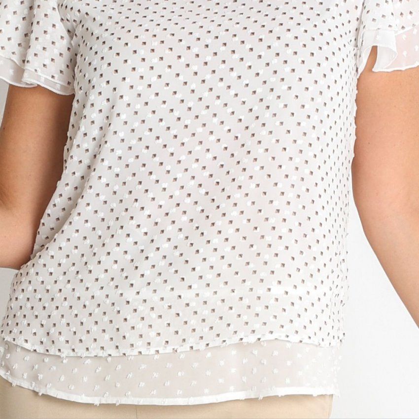 Blusa blanca plumeti de Nayat