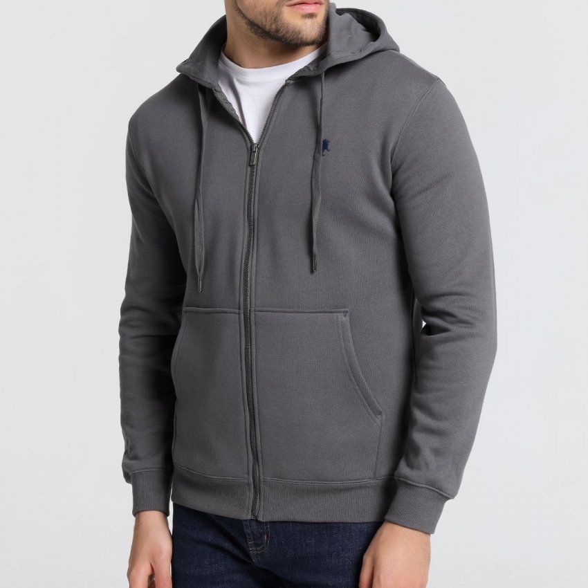 Sudadera gris cremallera de Lois