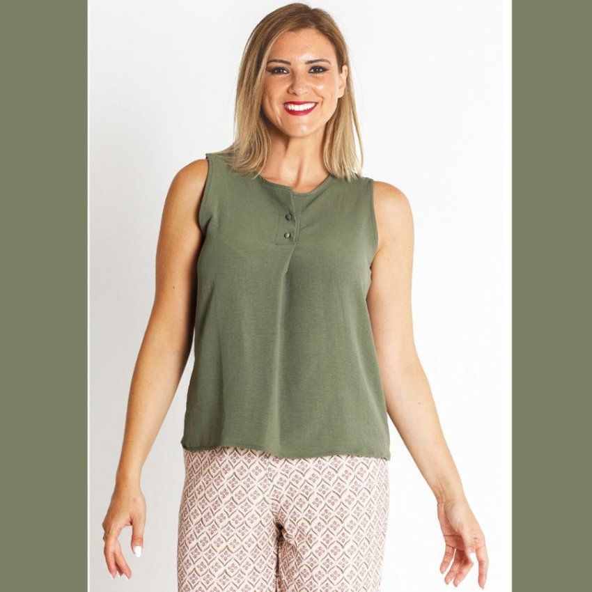 Blusa tirantes verde de Nayat