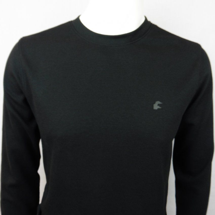 Camiseta punto relieve negra de Dos Galgos