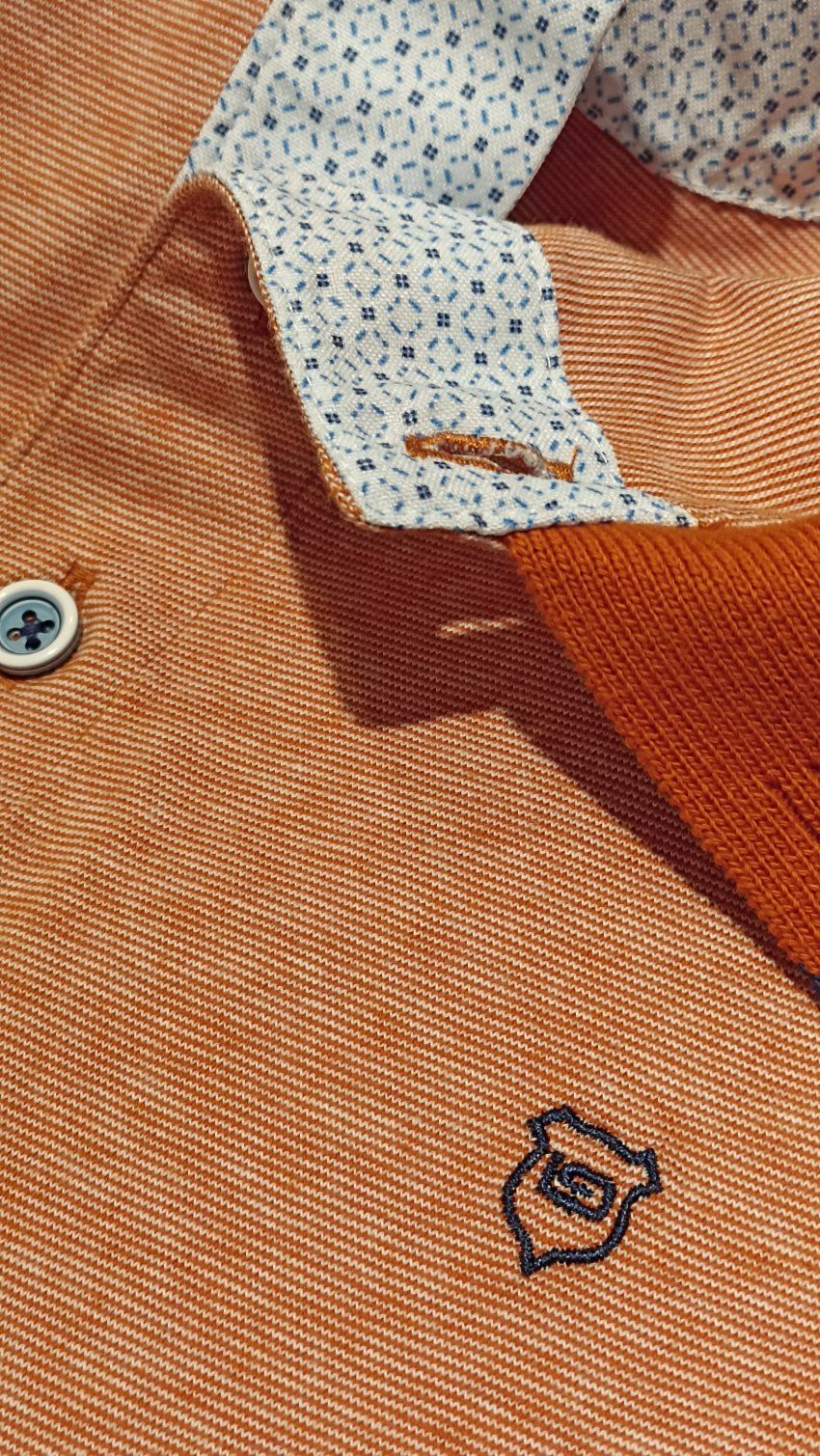 Polo mil rayas naranja de G54