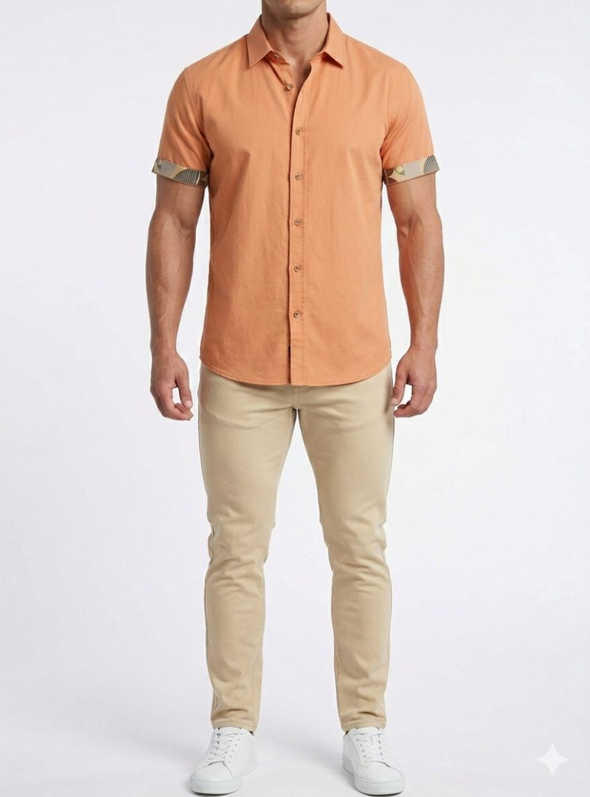 Camisa voile naranja de Corsare