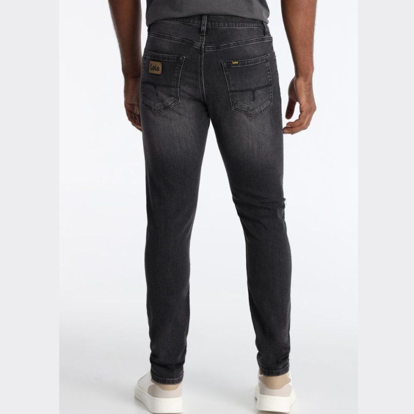 Pantalón vaquero negro desgastado de Lois