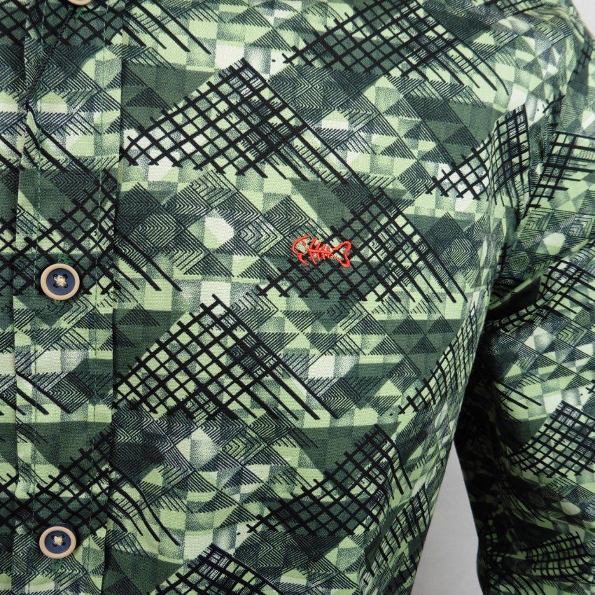 Camisa estampado verde de Dark & Fish