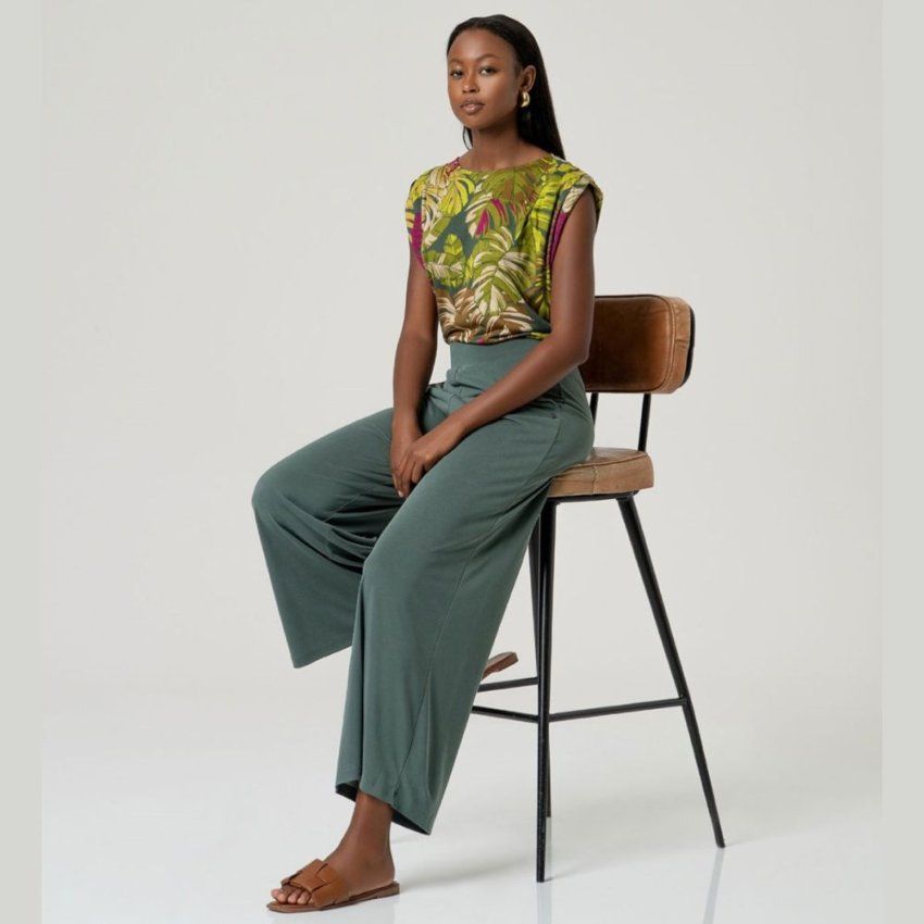 Pantalón modal verde de Surkana