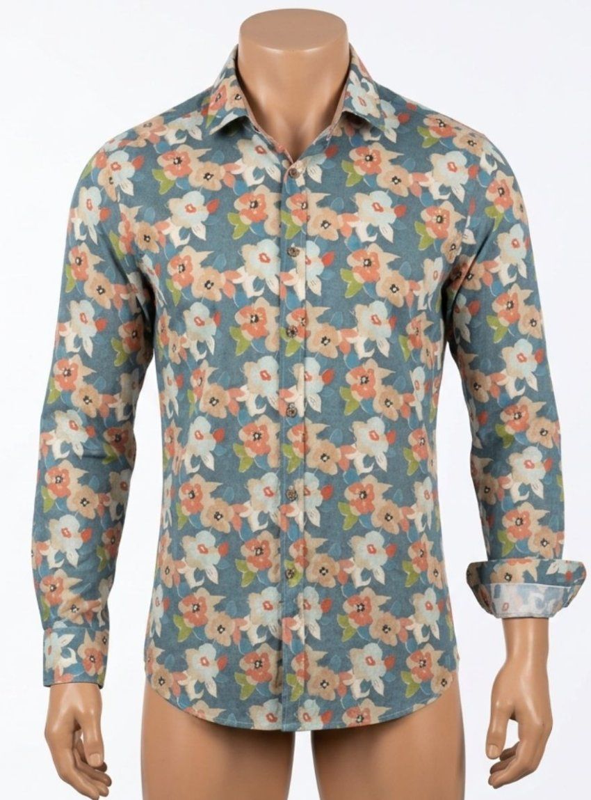 Camisa flores grandes de Corsare