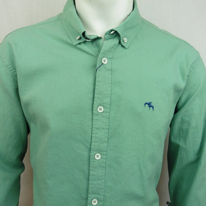 Camisa lino verde de Dos Galgos